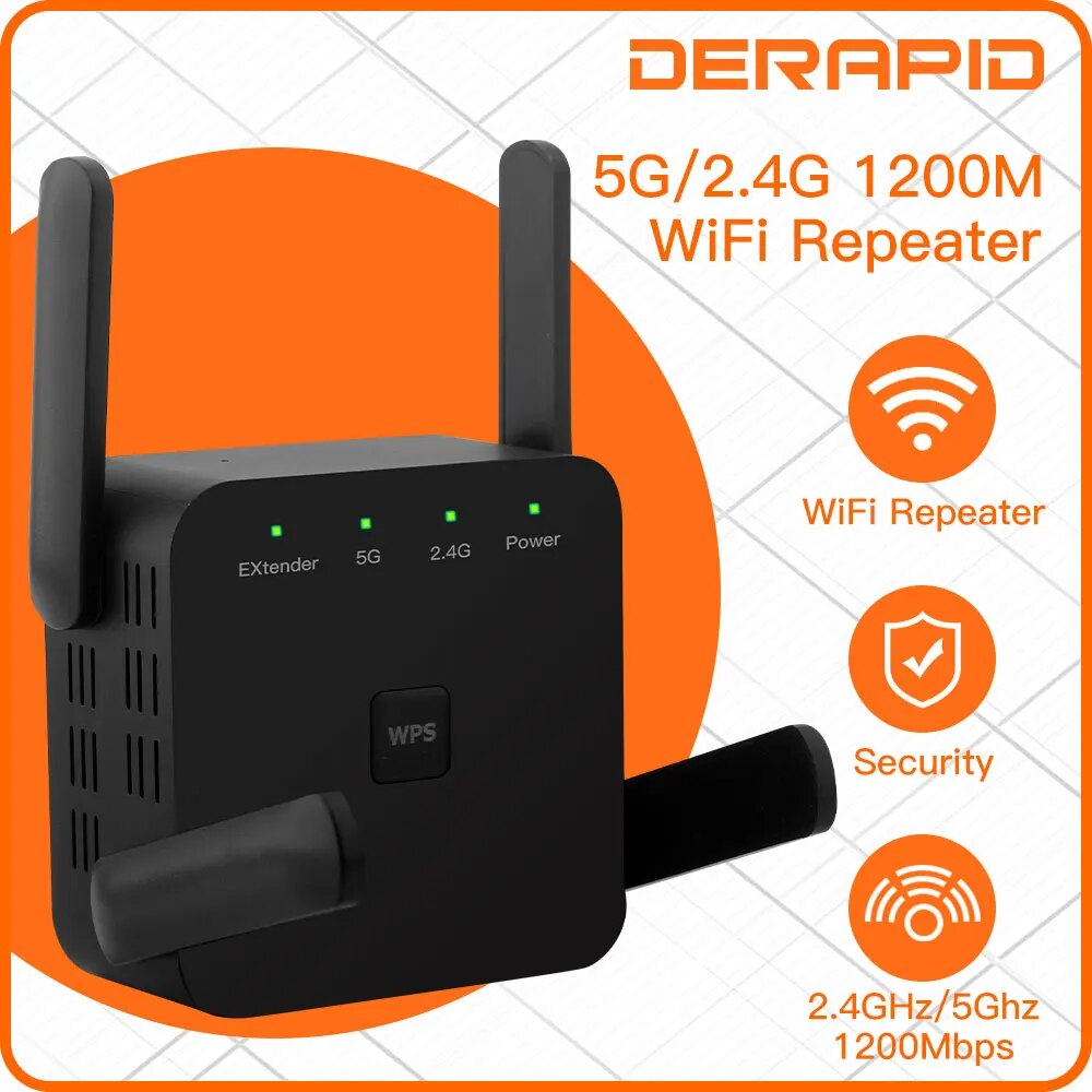 Wifi Smart Plug - Ripetitore WiFi 1200Mbps 2.4GHz/5GHz Wireless Range