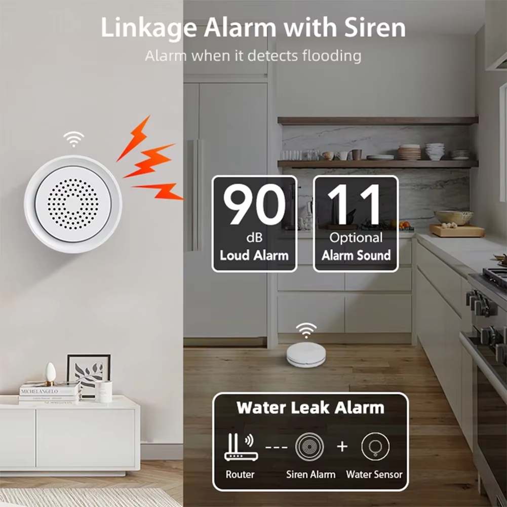 Smart Home Automation Kit - BTLIFE - Rilevatore di Allagamenti con