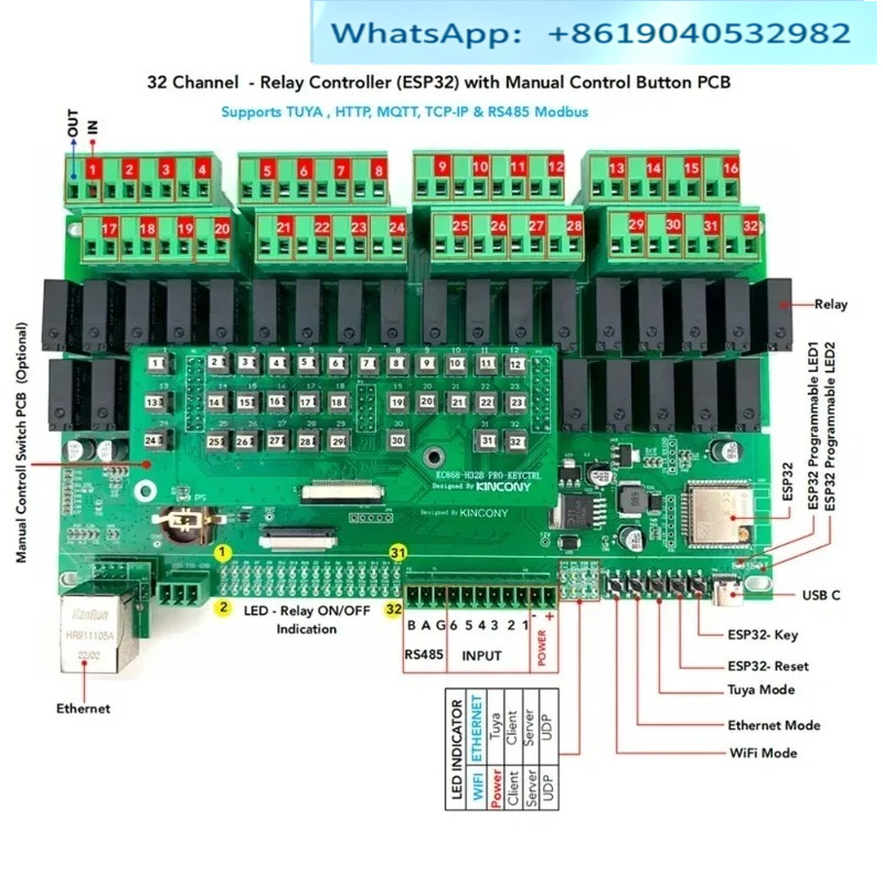 Kinconi KC868-H32B Controller  - Esp32 Smart Home Kit recensione e prezzo