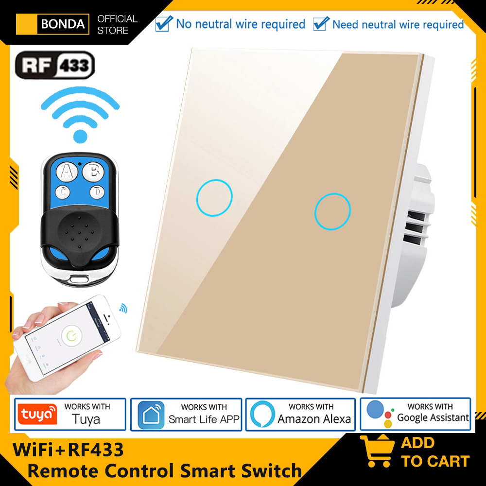 Tuya EU WiFi + RF433 Interrutt - Smart Light Switch Wifi recensione e prezzo