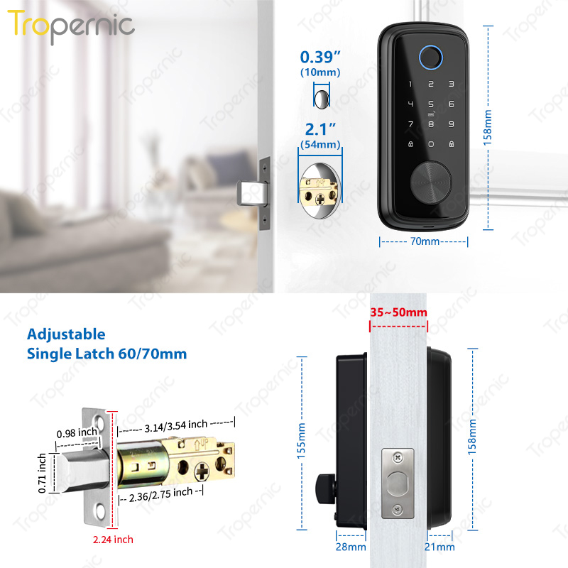 Tuya Zigbee serrature a catena - Smart Door Lock Wifi recensione e prezzo